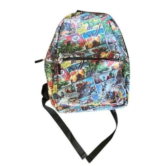 Marvel Avengers Comic Strip Backpack Hulk, Iron Man, Thor, Captain America - Picture 2 of 8